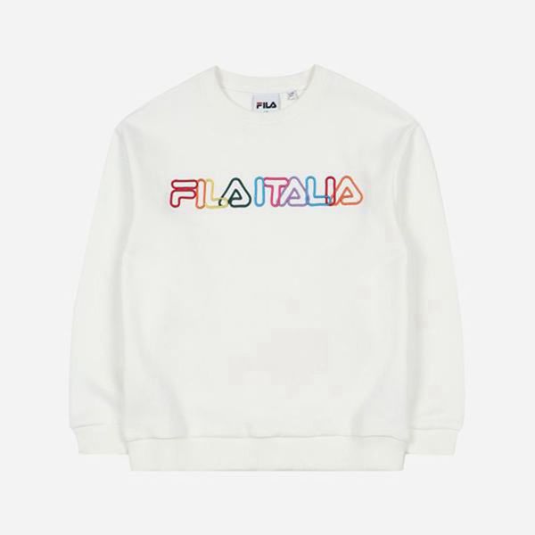 Moletons Fila Rapaz Branco - Fila Rainbow Portugal Lojas,TGBP-57834